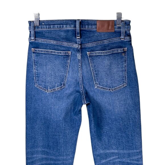 Madewell Women's Mid-Rise Classic Straight Jeans Medium Wash Blue Denim Size 26 - Picture 7 of 9